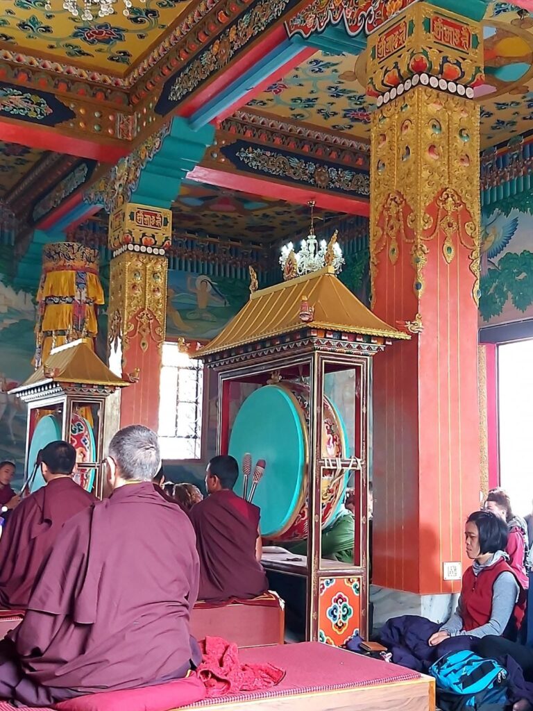 A Karma Temple kolostor belső tere Bodhgayán